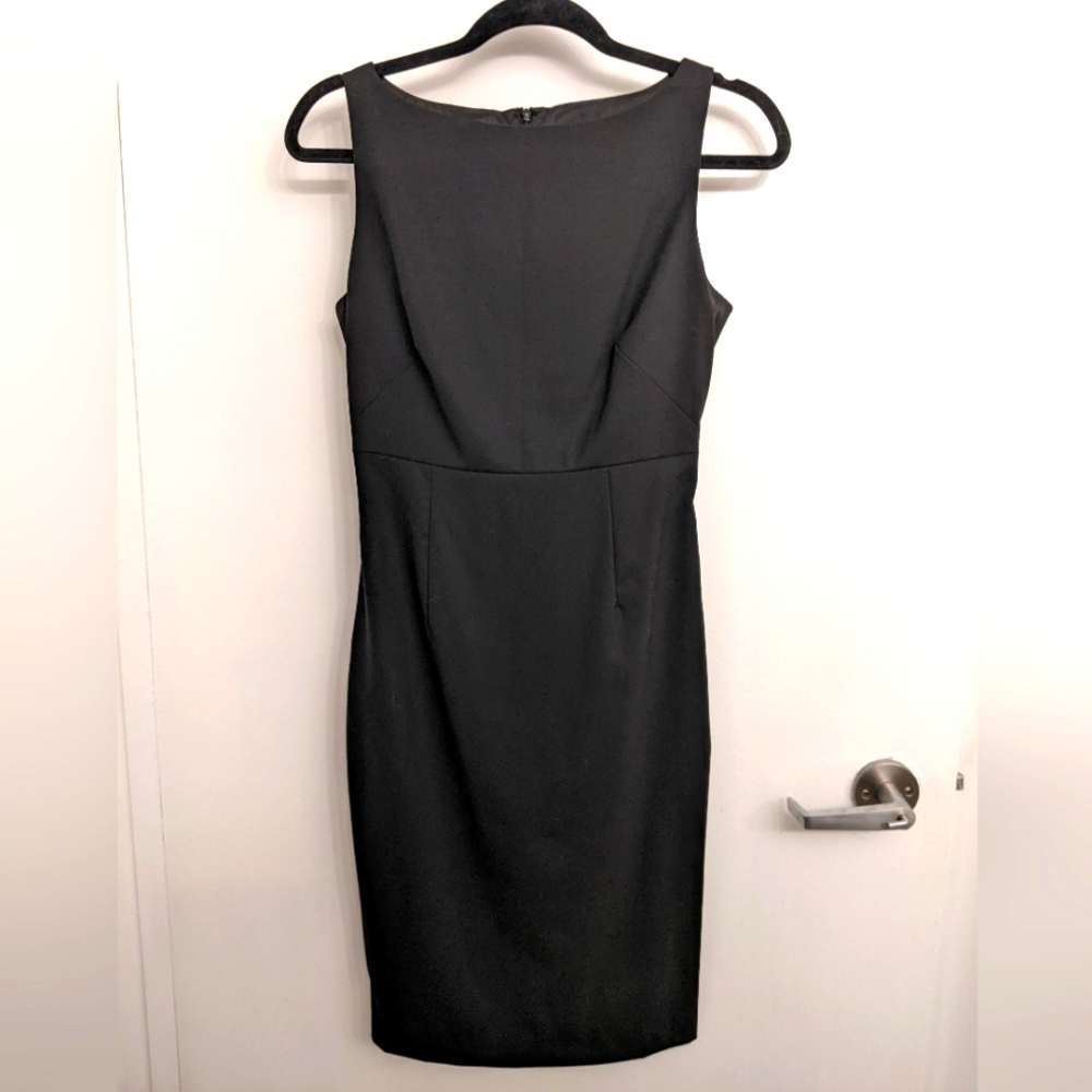 Stretch Wool BR Sheath Dress Sz4